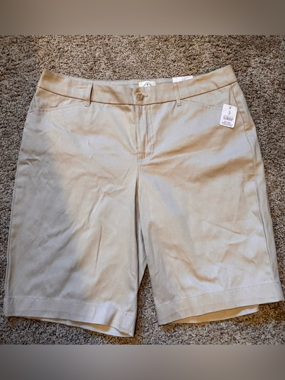 NWT St. Johns Bay Tan Bermuda Shorts